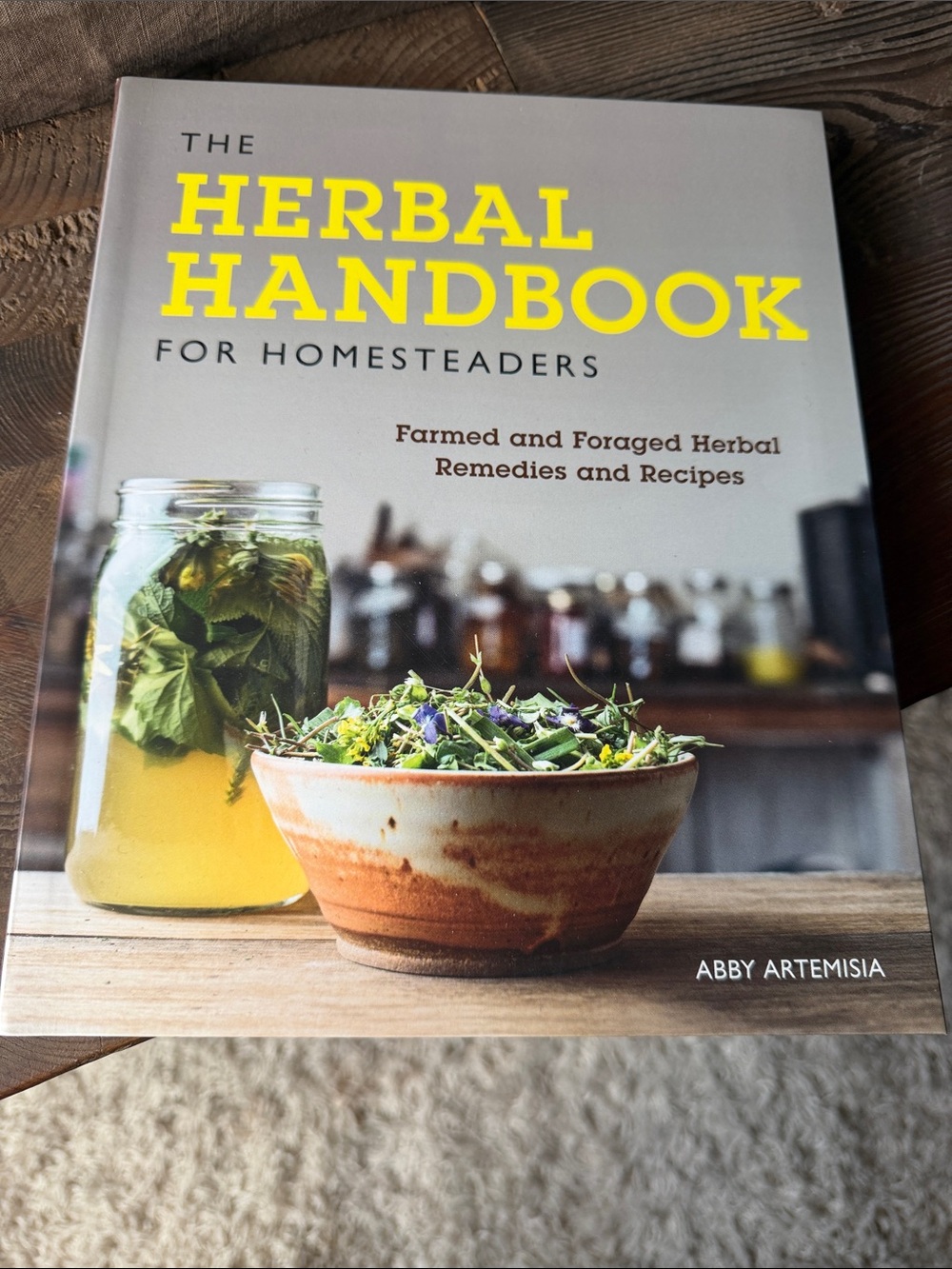 The Herbal Handbook for Homesteaders – Brown & Yellow Cover